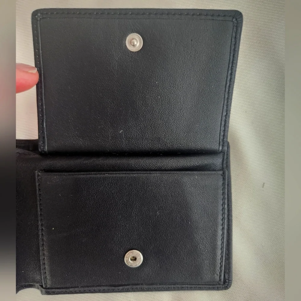 Black Leather Wallet Sillems